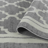 Hamilton Grey Vintage-Inspired Ornamental Rug