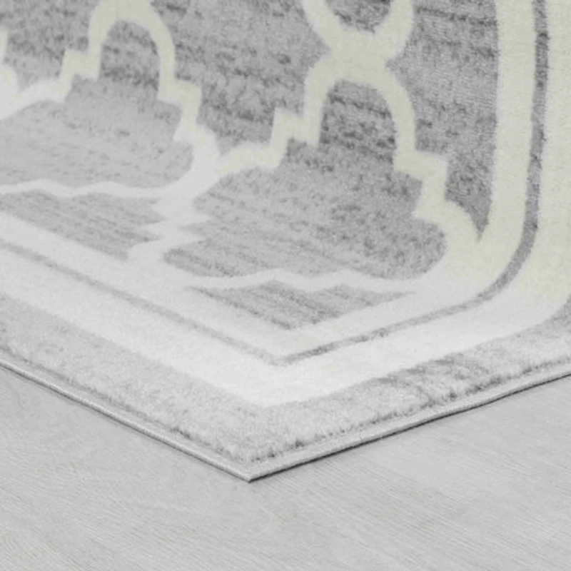 Hamilton Grey Vintage-Inspired Ornamental Rug