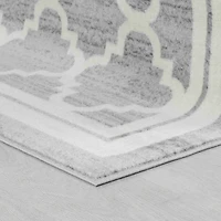 Hamilton Grey Vintage-Inspired Ornamental Rug
