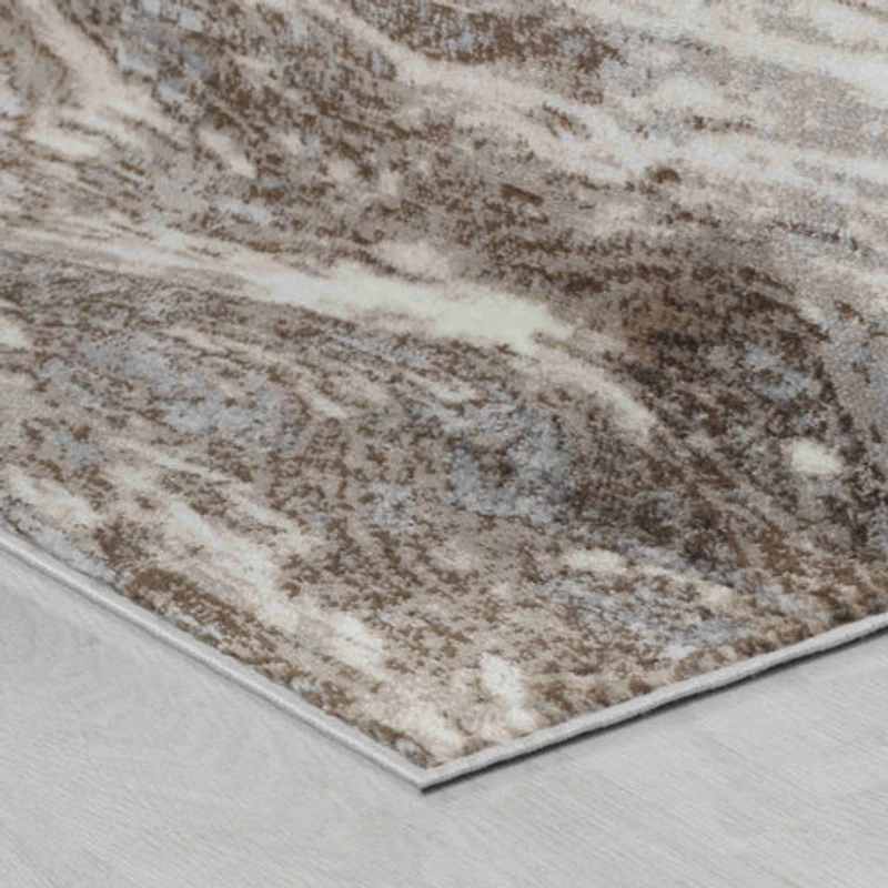 Hamilton Brown Floral Border Traditional Rug
