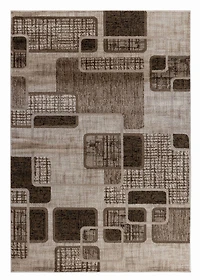 Hamilton Brown Distressed Medallion Rug