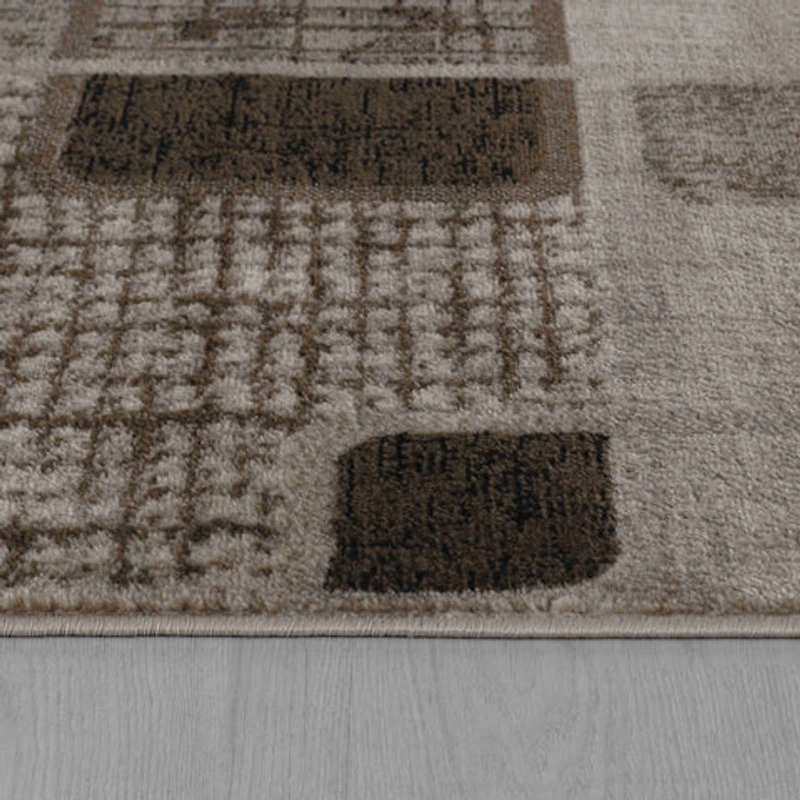 Hamilton Brown Distressed Medallion Rug