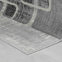 Hamilton Faded Grey Medallion Vintage Rug