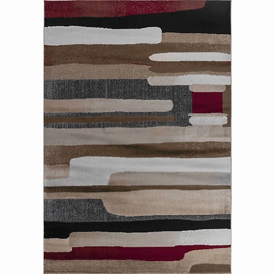 Hamilton Brown Geometric Vintage-Inspired Rug