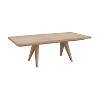 Sumire Ash Wood Rectangular Extension Table in Ginger