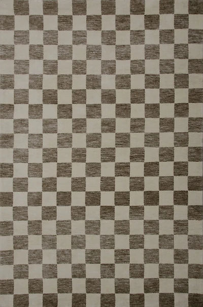 Leela Ivory Textured Wave Design Area Rug