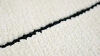 Ivory Leela Minimalist Brushstroke Area Rug