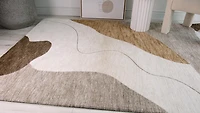 Beige Soft Texture Area Rug