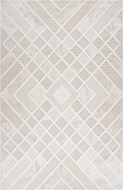 Marrakech Patterned Beige Area Rug