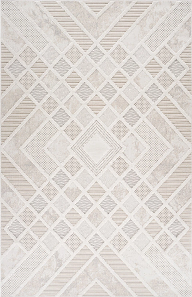 Marrakech Patterned Beige Area Rug
