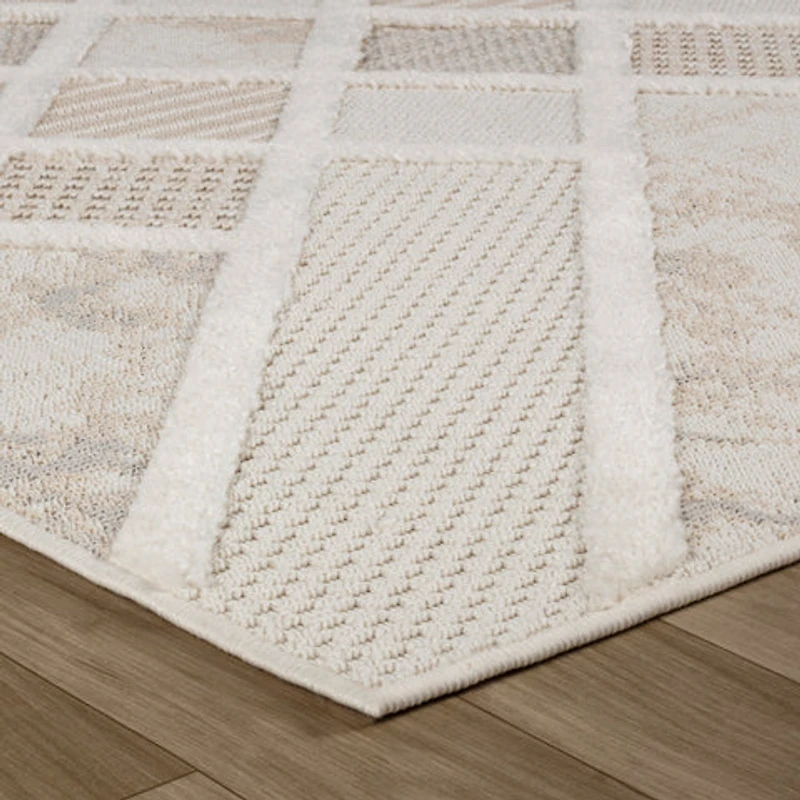 Marrakech Patterned Beige Area Rug