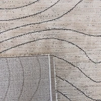 Milano Beige Wavy Line Rug – 5x8