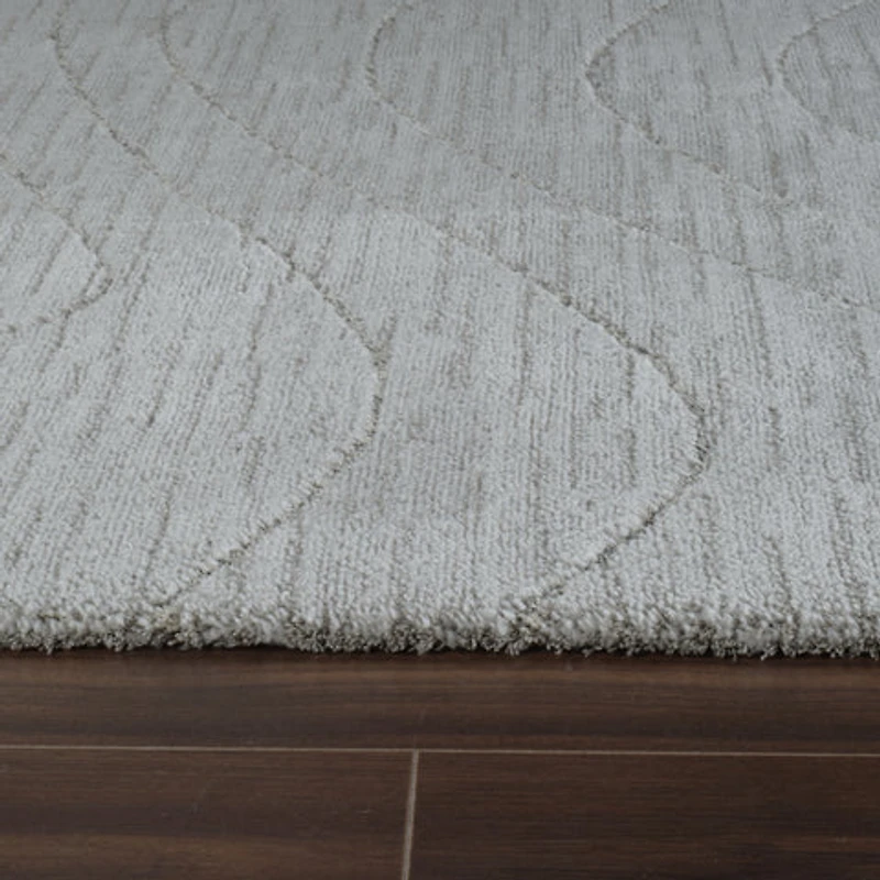 Milano Grey Contemporary Geometric Area Rug