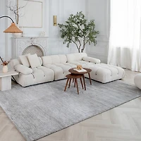 Milano Grey Contemporary Geometric Area Rug