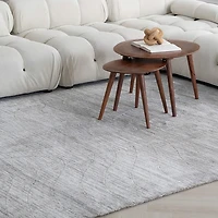Milano Grey Contemporary Geometric Area Rug
