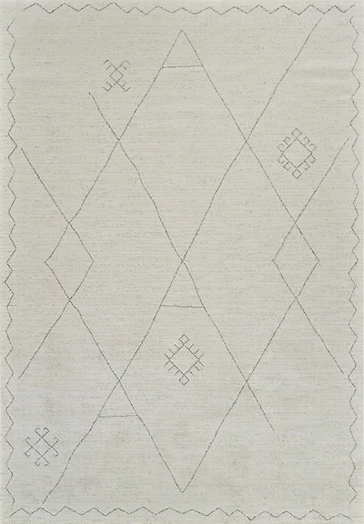 Milano Beige Modern Distressed Area Rug