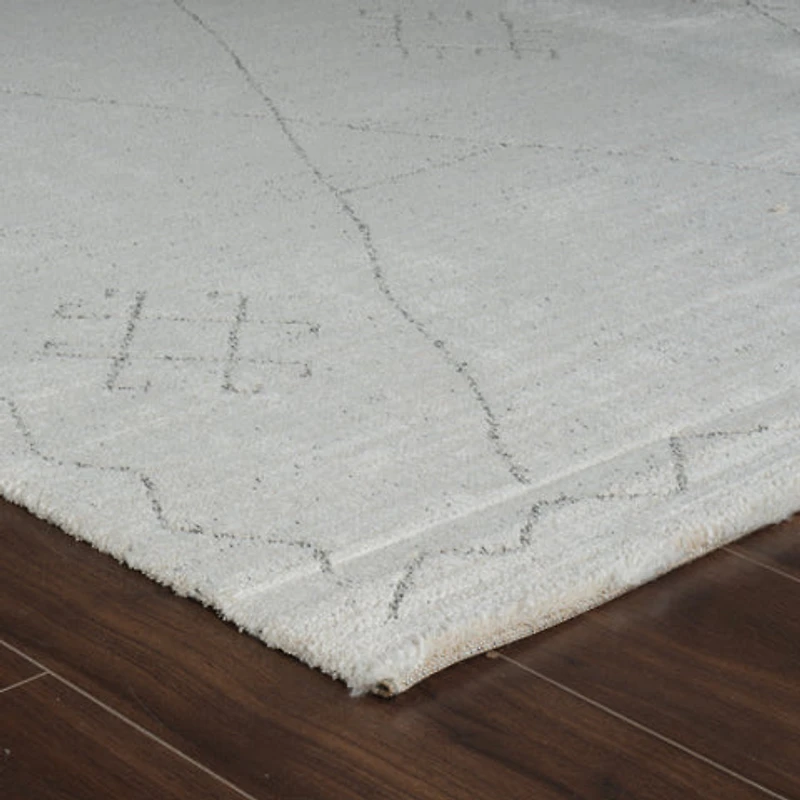Milano Beige Modern Distressed Area Rug