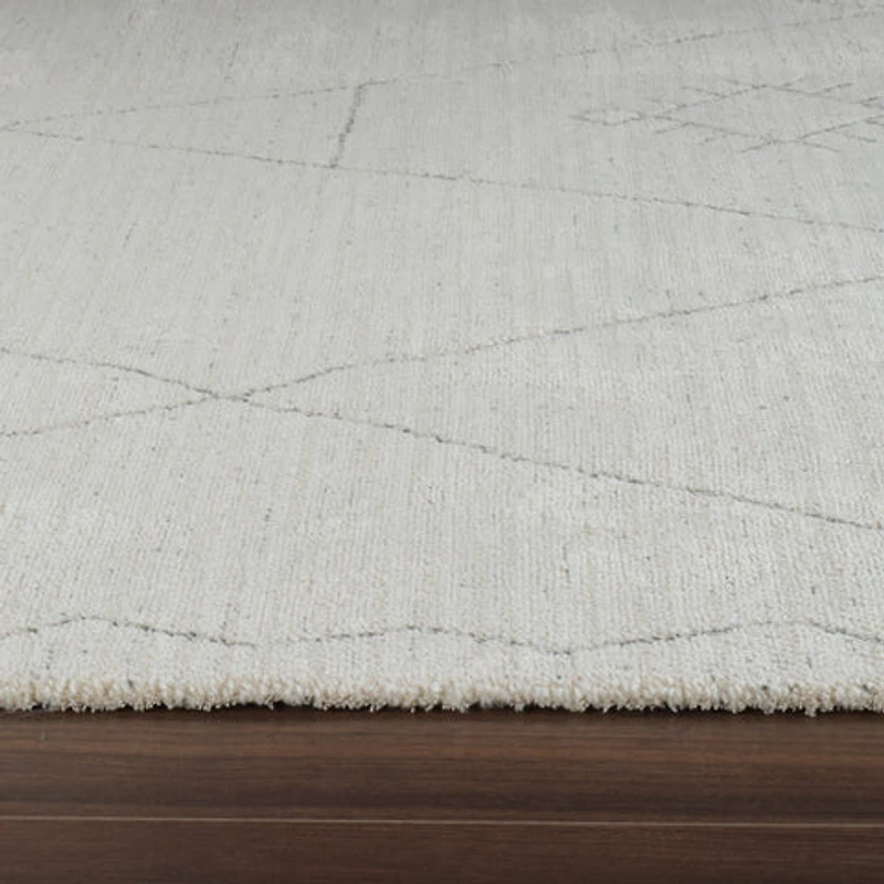 Milano Beige Modern Distressed Area Rug