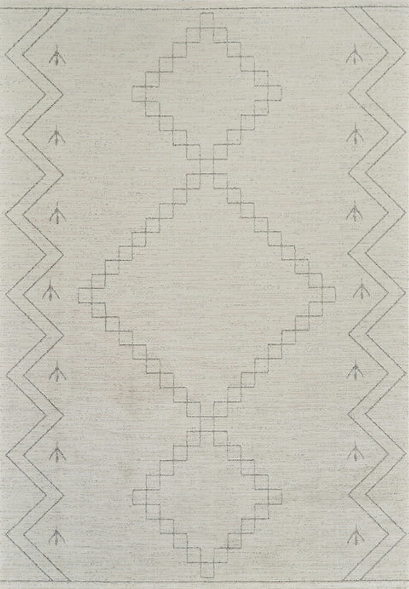 Milano Beige Textured Abstract Area Rug
