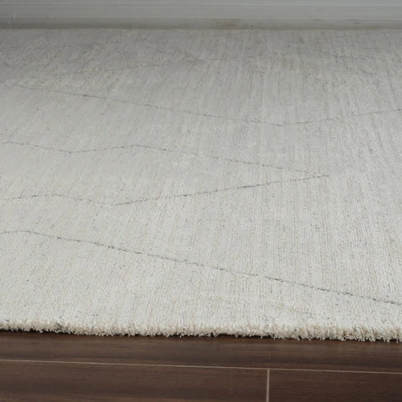 Milano Beige Faded Abstract Area Rug