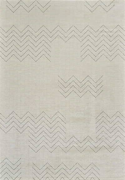 Milano Beige Modern Chevron Rug – 5x8