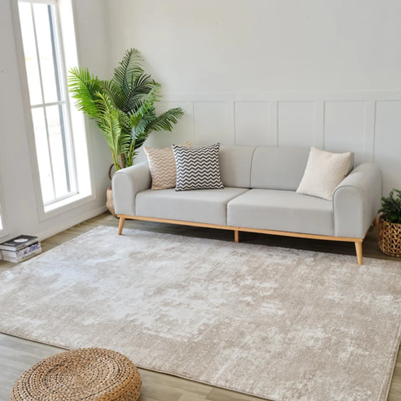 Nairobi Beige Modern Abstract Area Rug