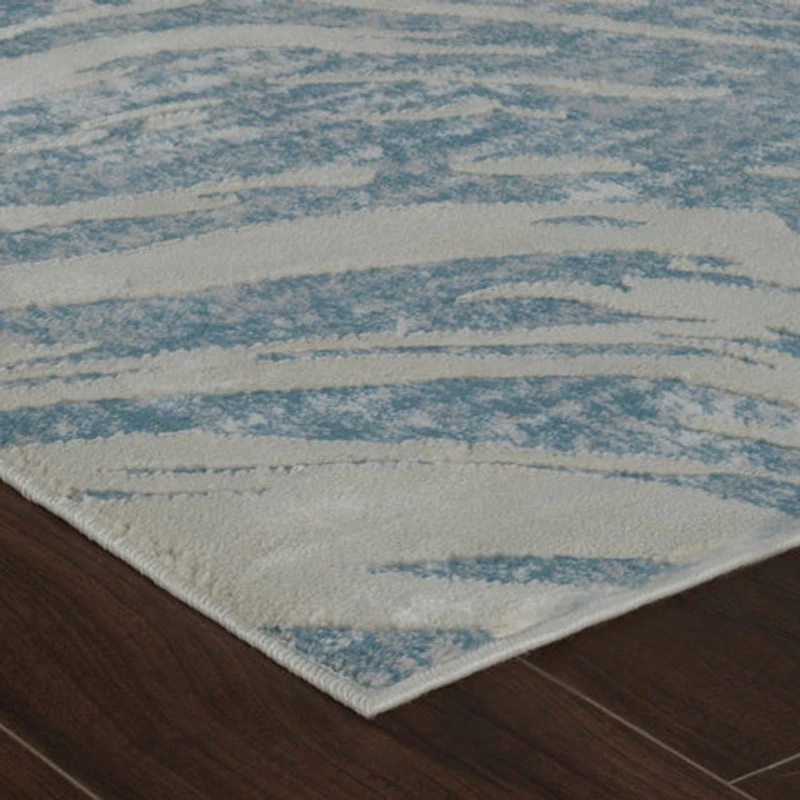 Nairobi Blue Contemporary Geometric Area Rug