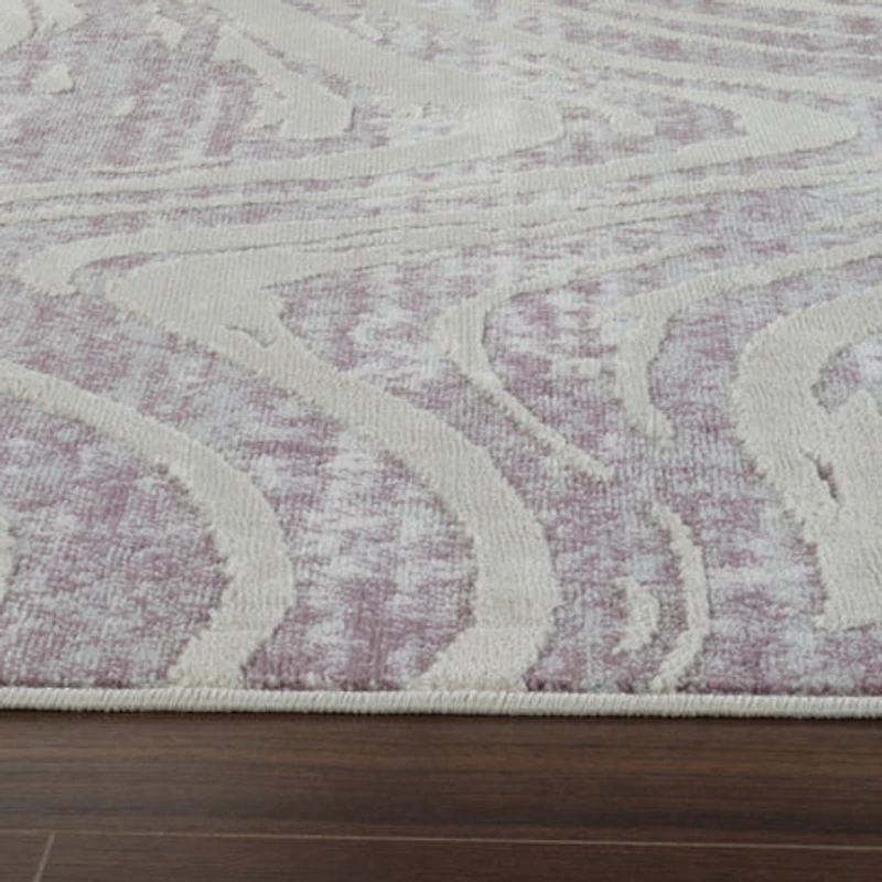 Nairobi Purple Geometric Modern Area Rug