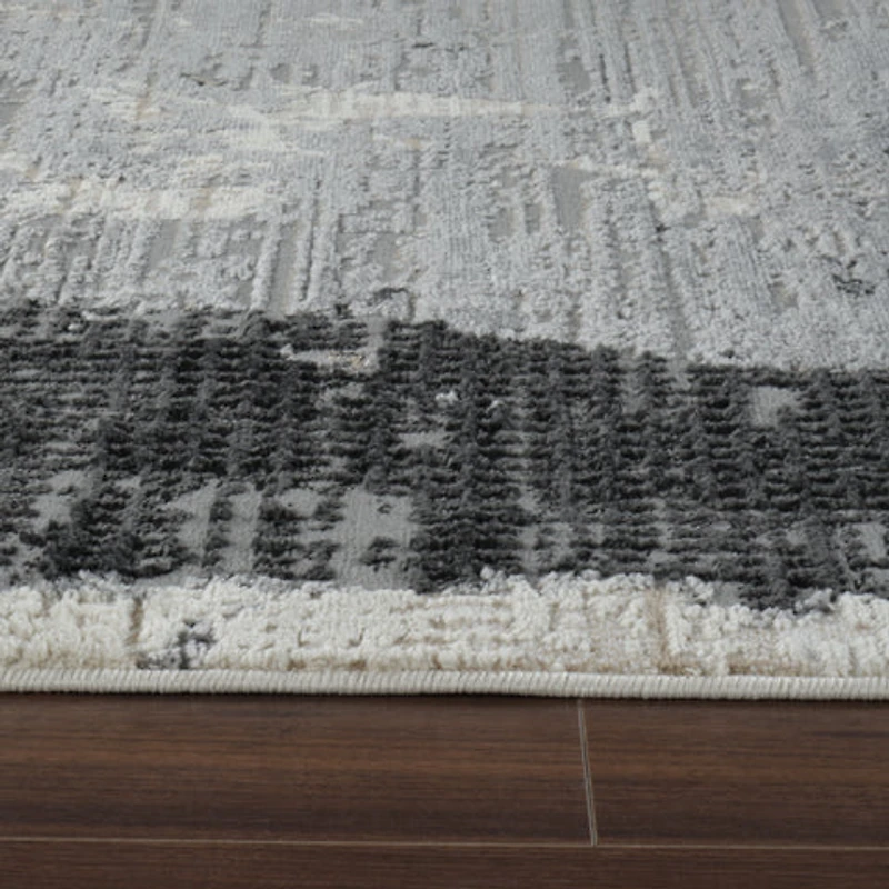 Nairobi Black Contemporary Textured Rug