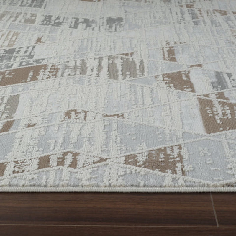 Nairobi Beige Contemporary Art-Inspired Rug