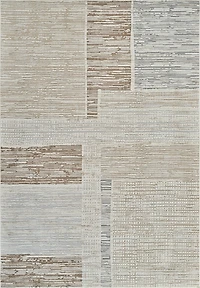 Nairobi Beige Geometric Abstract Rug – 5x8