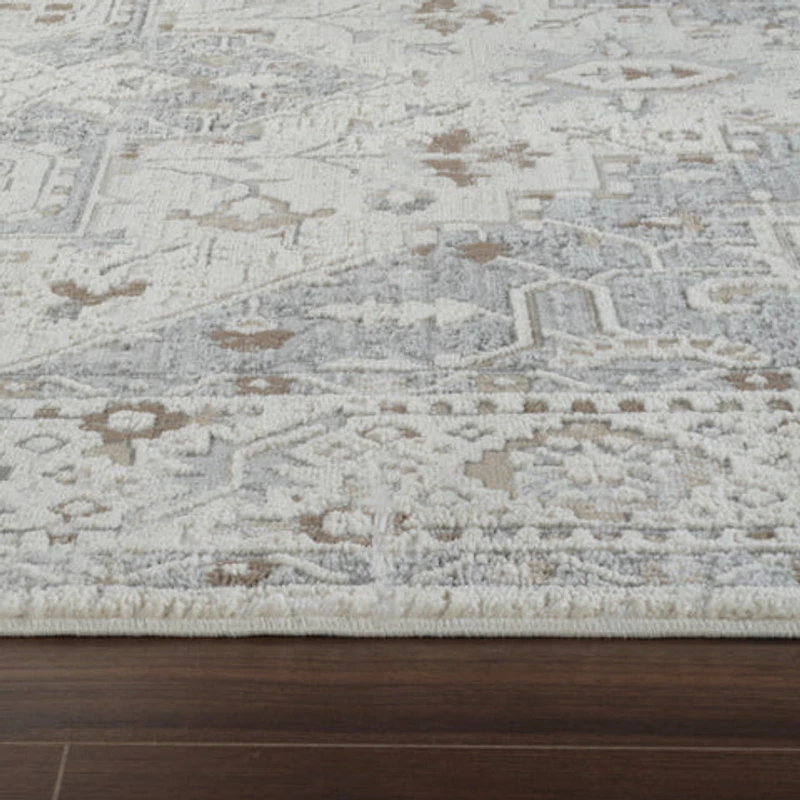 Nairobi Grey Distressed Vintage Area Rug