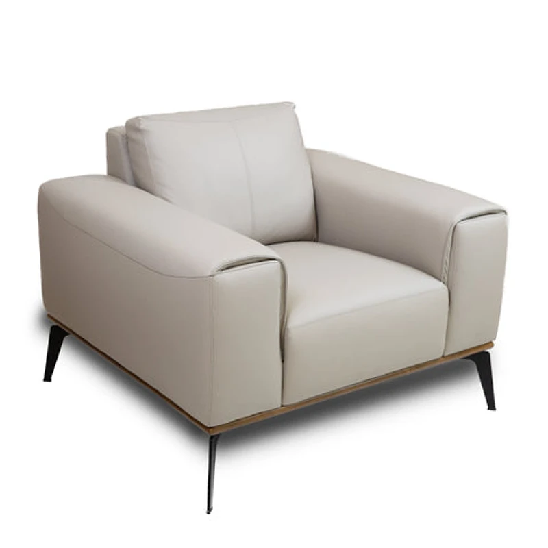 Pietro Genuine Leather Accent Chair