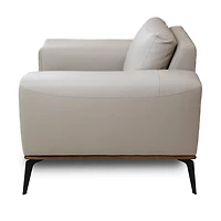 Pietro Genuine Leather Accent Chair