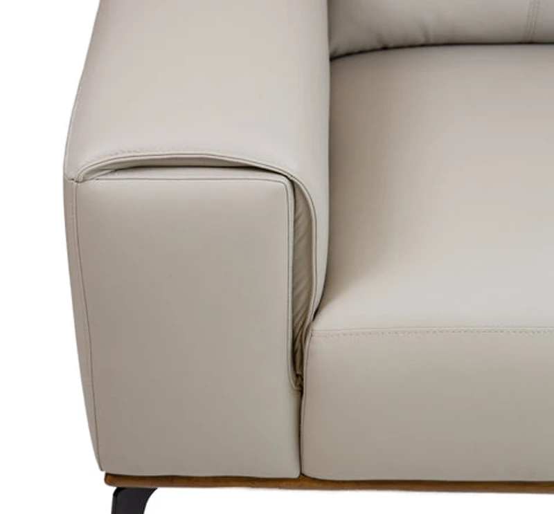 Pietro Genuine Leather Accent Chair