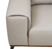 Pietro Genuine Leather Accent Chair