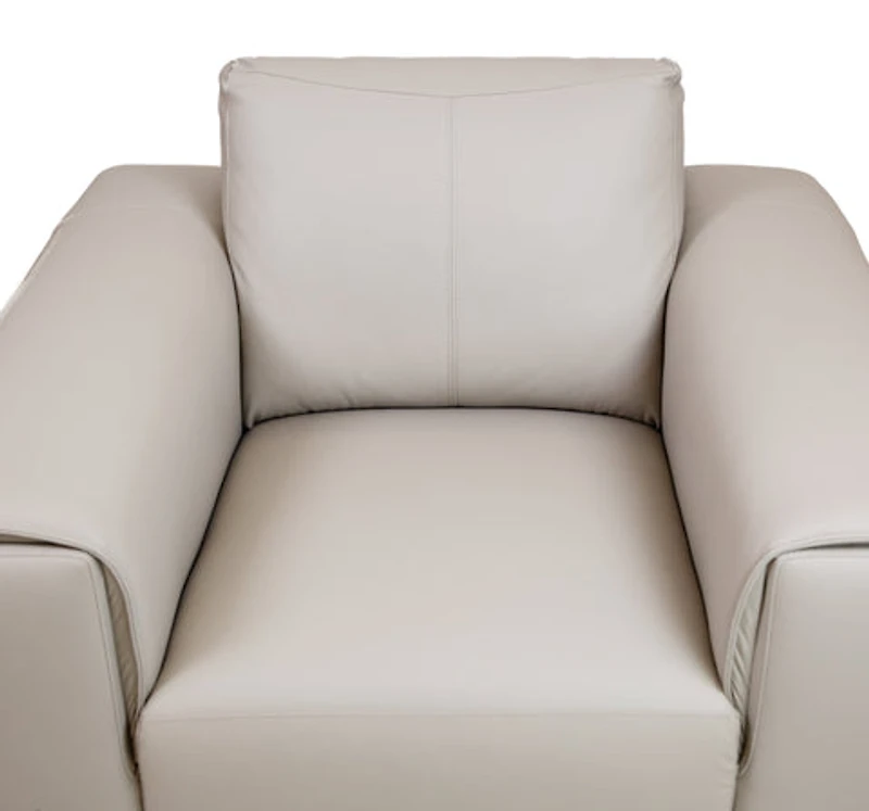 Pietro Genuine Leather Accent Chair