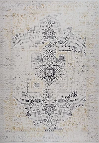 Prismatic Cream Contemporary Lines Area Rug