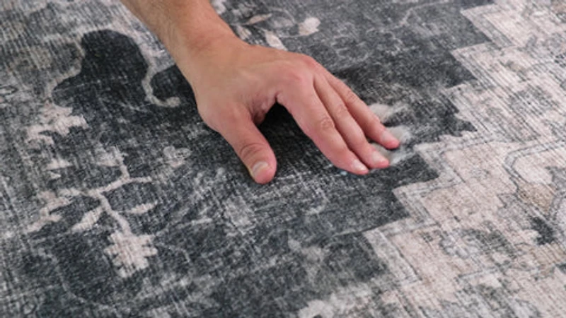 Prismatic Black Geometric Modern Area Rug