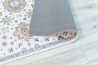 Prismatic Cream Modern Abstract Area Rug