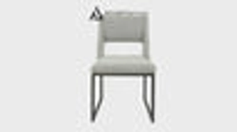 Evan Boucle' Fabric Dining Chair - Grey