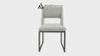Evan Boucle' Fabric Dining Chair - Grey