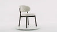 Milena Dining Chair – Upholstered Seat with Oak Wood Frame