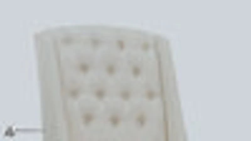 Noha Dining Chair with Wooden Legs - Beige Color