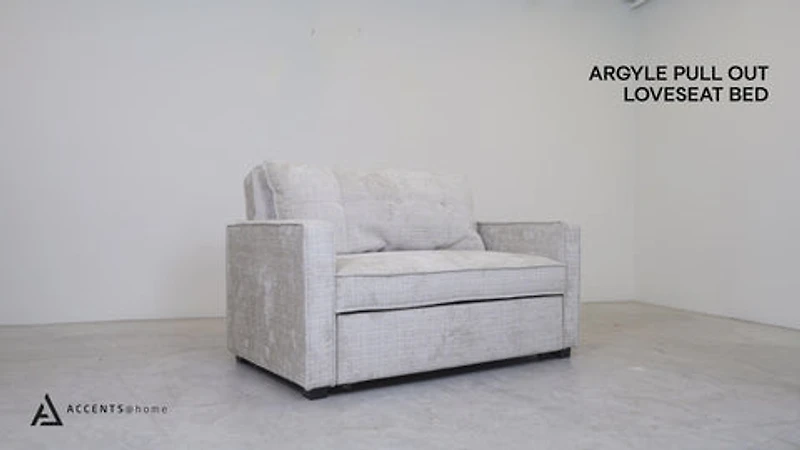 Argyle Pull Out Loveseat Bed