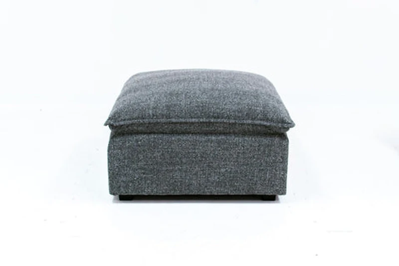 FLOOR MODEL Marliss Ottoman - Vinci Ash