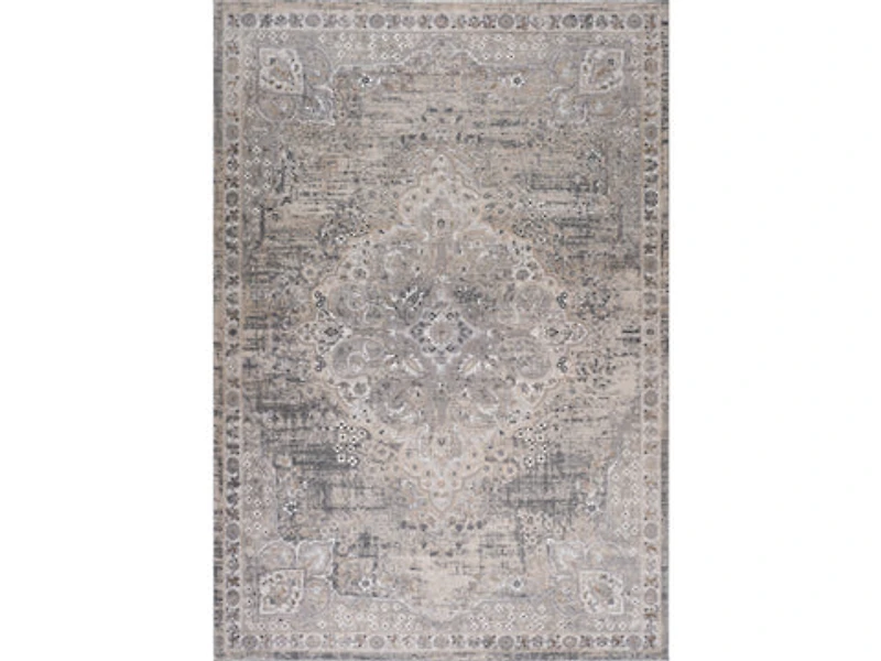 Rio Grey Abstract Swirl Area Rug