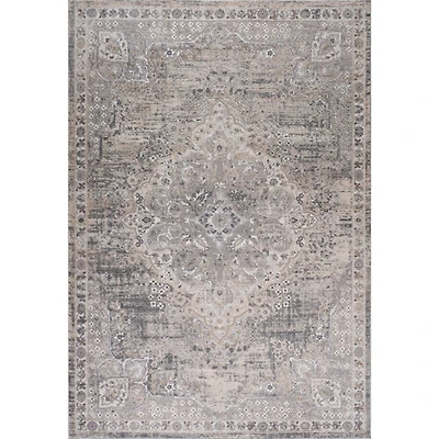 Rio Grey Abstract Swirl Area Rug