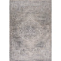Rio Grey Abstract Swirl Area Rug