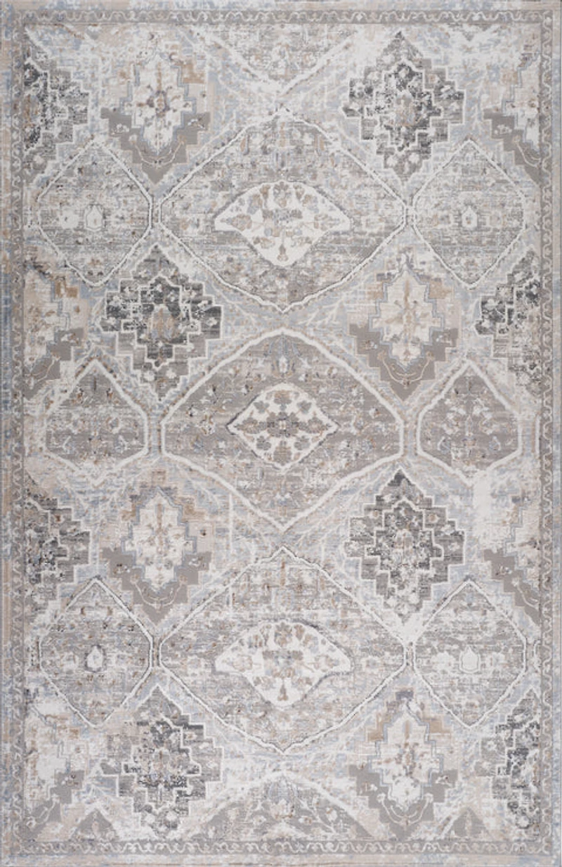 Rio Beige Diamond Trellis Area Rug